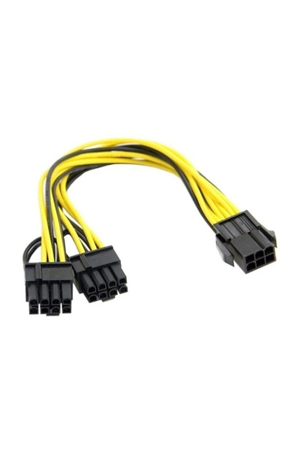 Ancheyn Pci e 8 Pin (6+2) 2X Pci-e Ekran Kartı Power Çoklayıcı Kablosu 4302 ürün görseli 1