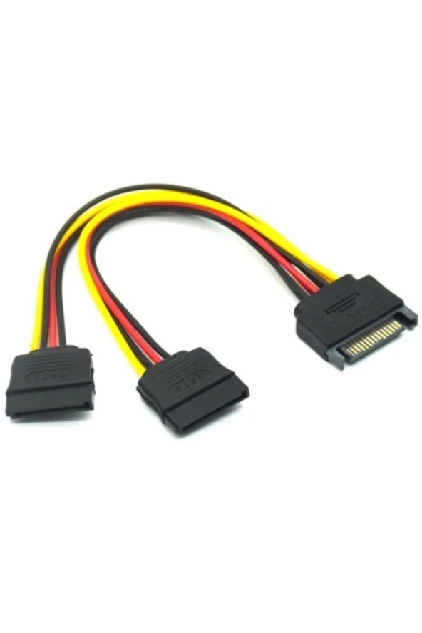 Ancheyn Sata Çoklayıcı 15 Pin 1 Erkek 2 Dişi 2 Port Çoklayıcı Y Splitter Hdd Bağlantı Kablosu 4426 ürün görseli 1