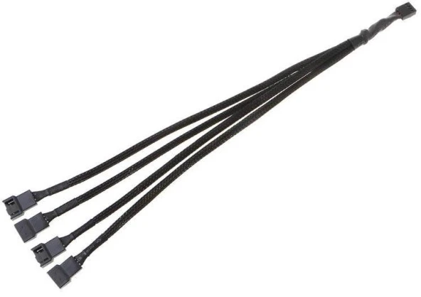 4 Pin 4 Port Fan Çoklayıcı Y PWM Çoğaltıcı Splitter Kablosu RoHS Uyumlu 30 cm 4987 ürün görseli 1
