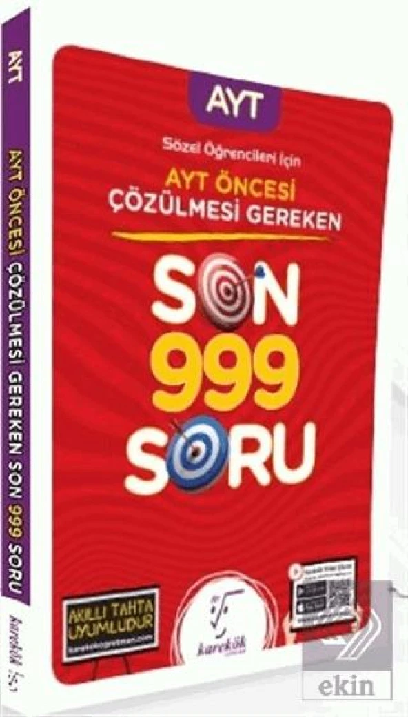 2021 Sözel Öğrencileri İçin AYT Öncesi Çözülmesi G ürün görseli 1