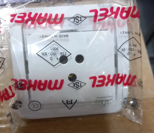MAKEL 22006 MİMOZA BEYAZ ÜÇGEN TELEFON PRİZİ ( KORDON-ÇITASIZ ) ürün görseli 1