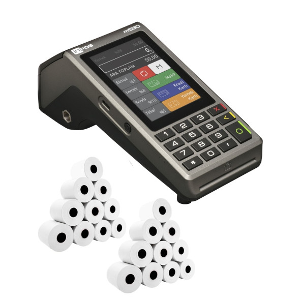 inpos M530 Yeni Nesil Qr Kodla Ödeme Özellikli Yazar Kasa Pos (20 ADET RULO HEDİYE) ürün görseli 1