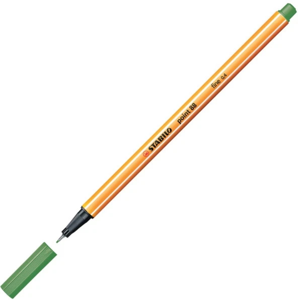 İnce Keçe Uçlu Kalem 0.4 Mm - Yeşil - Resim 2