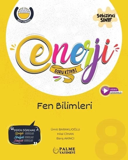Palme Yayıncılık 8. Sınıf Enerji Fen Bilimleri Soru Bankası Yeni ürün görseli 1