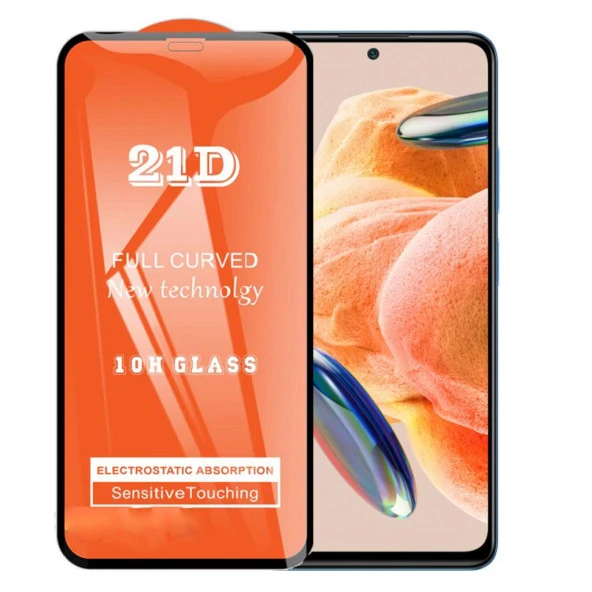 Xiaomi Redmi Note 12 Pro Ekran Koruyucu 21D Tam Kaplayan Kavisli 9018000001789 ürün görseli 1
