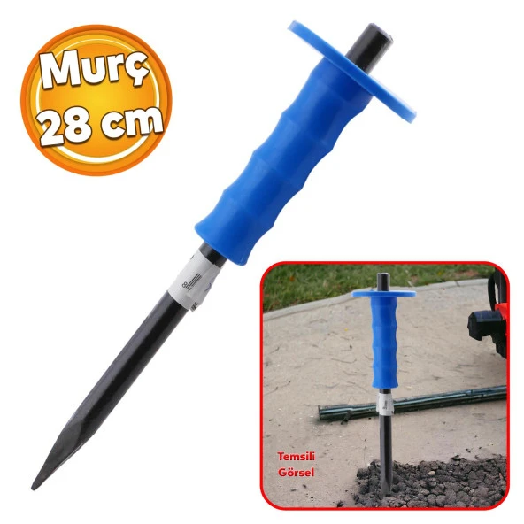 Kırıcı Uç Beton Kaya Taş Maden Manuel Delici Murç Hilti Ucu 28 cm ürün görseli 1