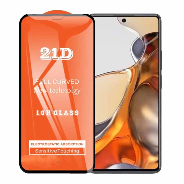 Xiaomi 11T Pro Ekran Koruyucu Kırılmaz Cam 21D ürün görseli 1
