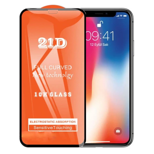 İphone X Ekran Koruyucu 21D Tam Kaplayan Kavisli ürün görseli 1