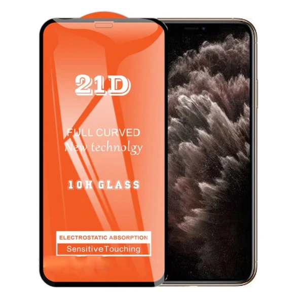 İphone 11 Pro Max Ekran Koruyucu 21D Tam Kaplayan Kavisli 9018000000212 ürün görseli 1