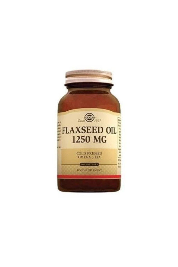 Solgar Flaxseed Oil 1250 Mg 100 Kapsül ürün görseli 1