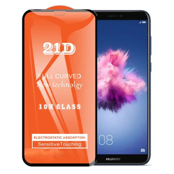 Huawei P Smart (2018) Ekran Koruyucu 21D Tam Kaplayan Kavisli ürün görseli 1