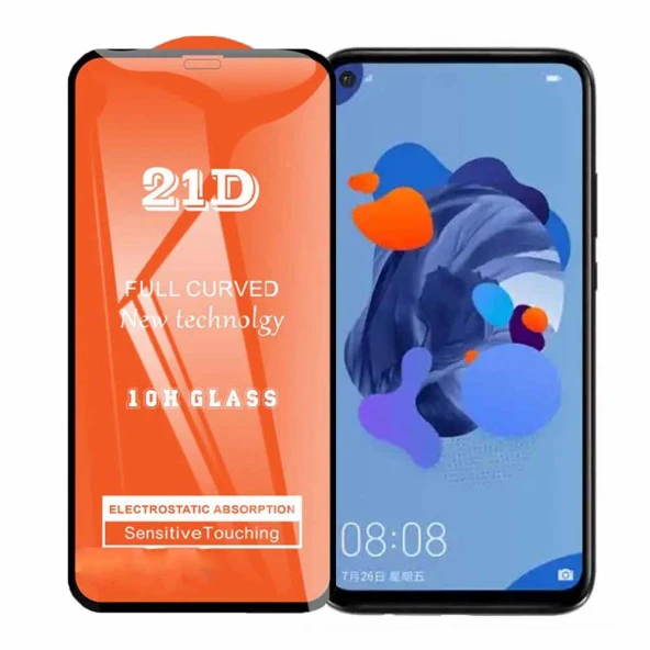 Huawei Mate 30 Lite Ekran Koruyucu 21D Tam Kaplayan Kavisli ürün görseli 1