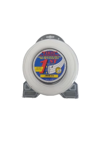First 6 Köşe Tırpan Misinası 3,30 mm 46 mt Beyaz ürün görseli 1