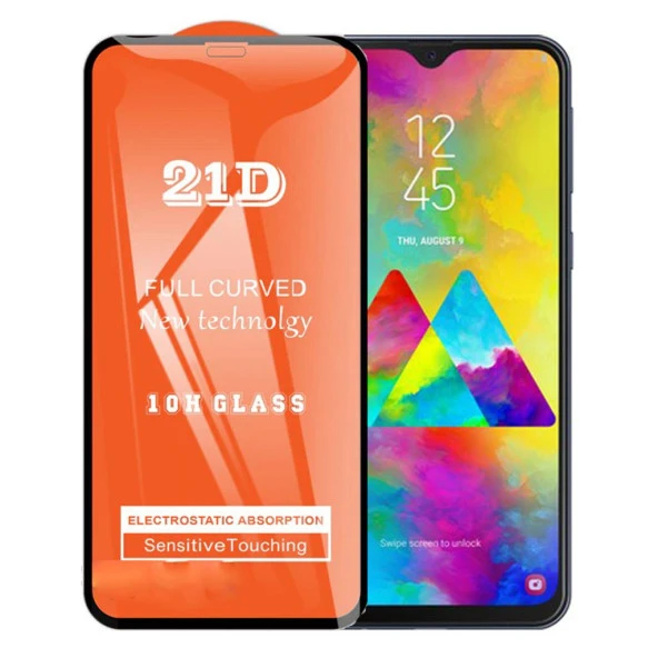 Samsung M20 Ekran Koruyucu 21D Tam Kaplayan Kavisli ürün görseli 1