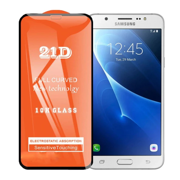 Samsung J7 Ekran Koruyucu 21D Tam Kaplayan Kavisli ürün görseli 1