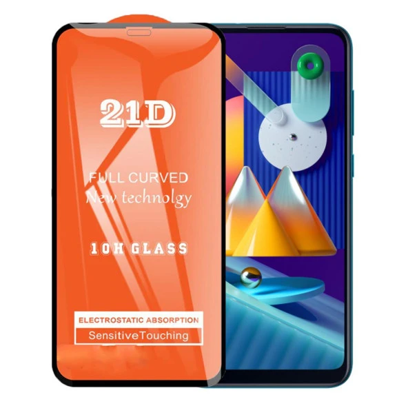 Samsung M11 Ekran Koruyucu 21D Tam Kaplayan Kavisli ürün görseli 1