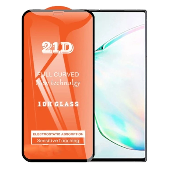 Samsung A81 Ekran Koruyucu 21D Tam Kaplayan Kavisli ürün görseli 1