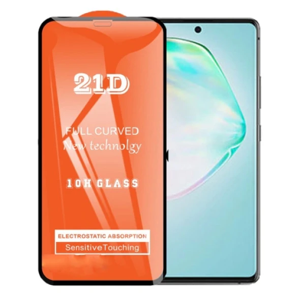 Samsung A91 Ekran Koruyucu 21D Tam Kaplayan Kavisli ürün görseli 1