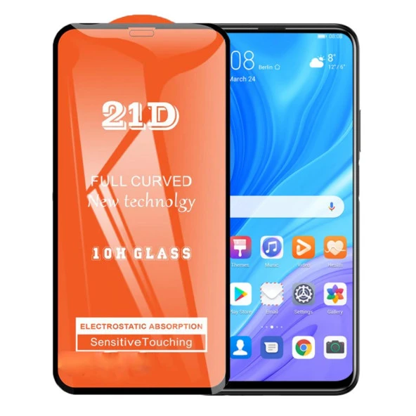 Huawei P Smart Pro Ekran Koruyucu Tam Kaplayan Kavisli ürün görseli 1