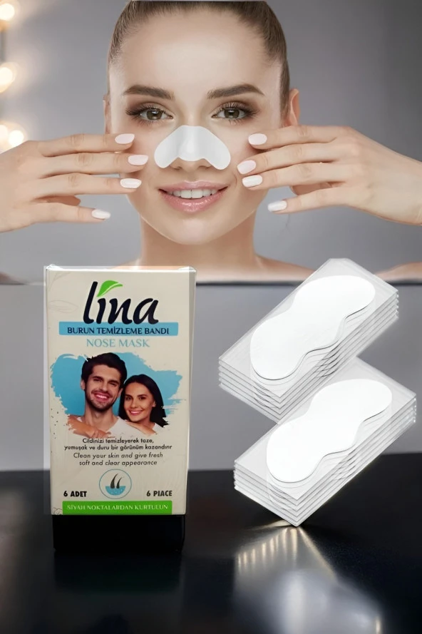 Lina Burun Siyah Nokta Bandı 6 Adet ürün görseli 1