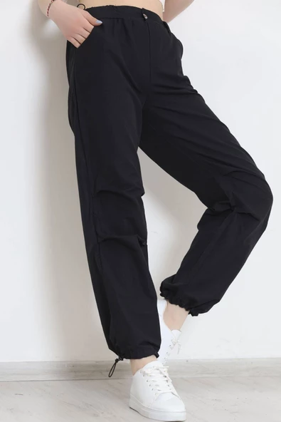 Paraşüt Kumaş Pantolon Siyah - 609.1247. ürün görseli 1
