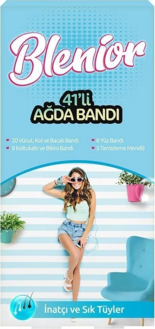 Blenior 41 Li Ağda Bandı Hepsi Bir Arada Set Inatçı ve Sık Tüyler ürün görseli 1
