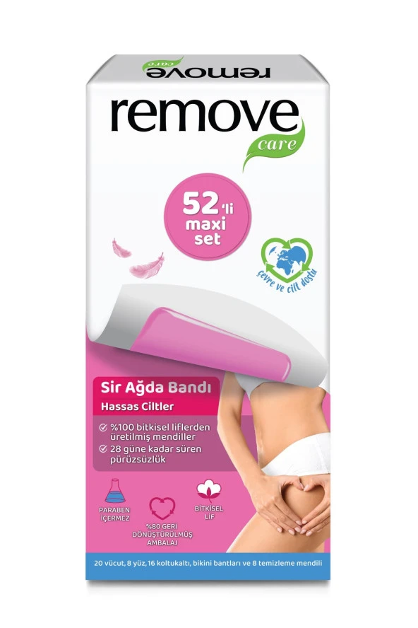 Remove Care Maxi Set Hassas Ciltler Sir Ağda Bandı 52'li ürün görseli 1
