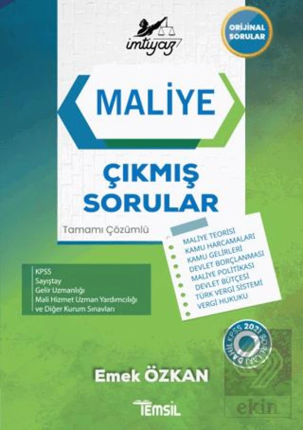 İmtiyaz - Maliye Çıkmış Sorular ürün görseli 1