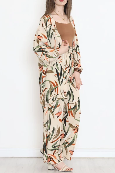 Kimono Takım Bej - 10553.1095. - Resim 4