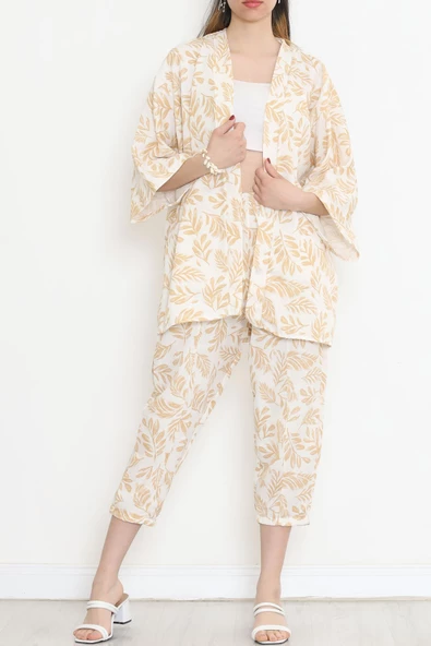 Kimono Takım Bej - 152342.701. - Resim 3