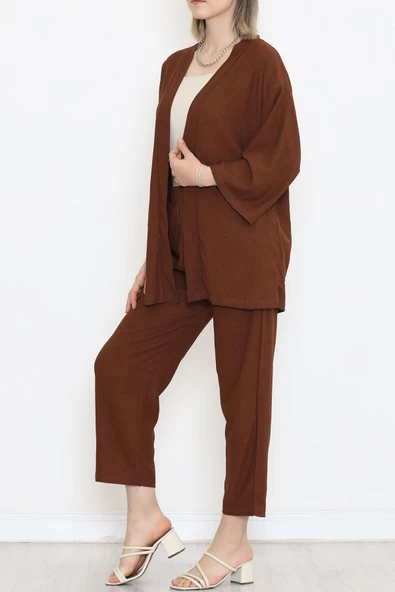 Kimono Takım Acıkahve - 12176.1254. ürün görseli 1