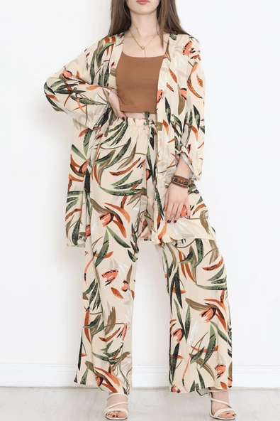 Kimono Takım Bej - 10553.1095. - Resim 3