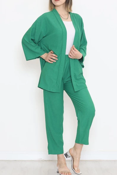 Kimono Takım Yeşil - 12176.1254. - Resim 5