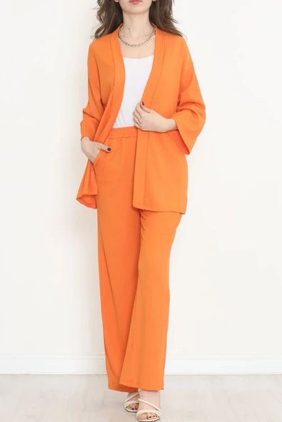 Uzun Kimono Takım Turuncu - 722.1247. ürün görseli 1