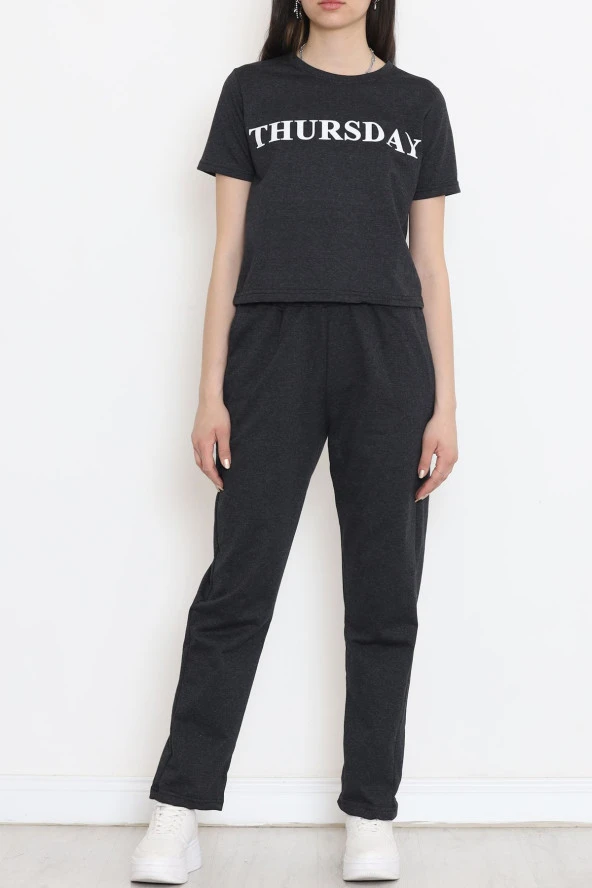 Jogger Eşofman Takımı Füme - 16601.5238. ürün görseli 1