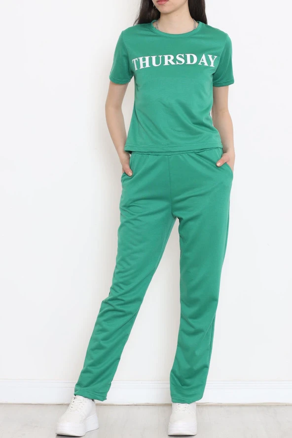 Jogger Eşofman Takımı Yeşil - 16601.5238. - Resim 3