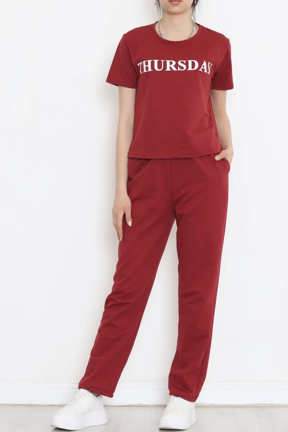 Jogger Eşofman Takımı Bordo - 16601.5238. ürün görseli 1