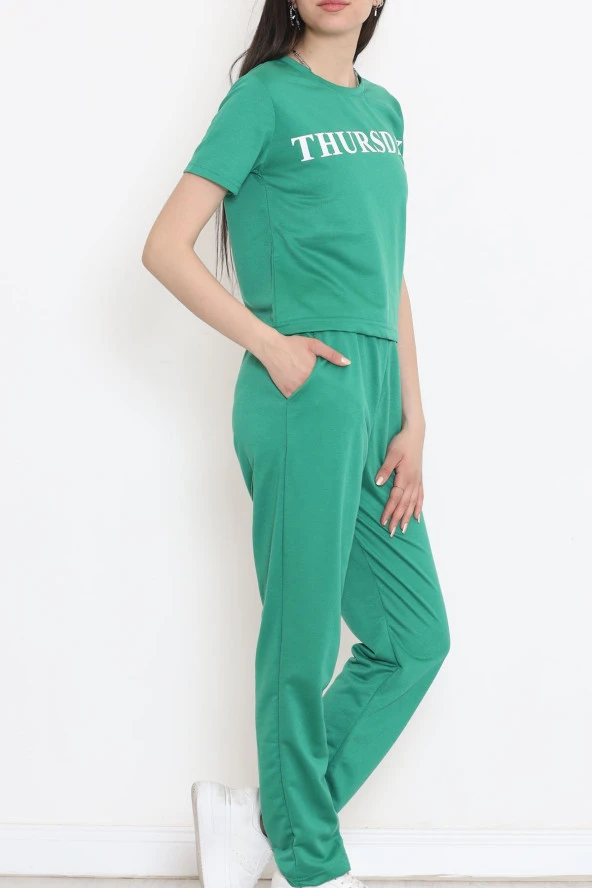 Jogger Eşofman Takımı Yeşil - 16601.5238. - Resim 4
