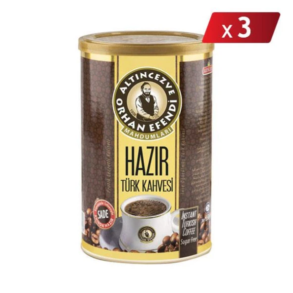 Altıncezve Orhan Efendi Hazır Türk Kahvesi Sade 500 Gr - 3LÜ PAKET ürün görseli 1