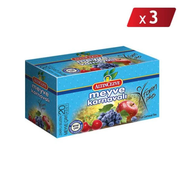 Altıncezve Meyve Karnavalı Süzen Poşet Meyve Çayı 20 x 2 Gr - 3LÜ PAKET ürün görseli 1