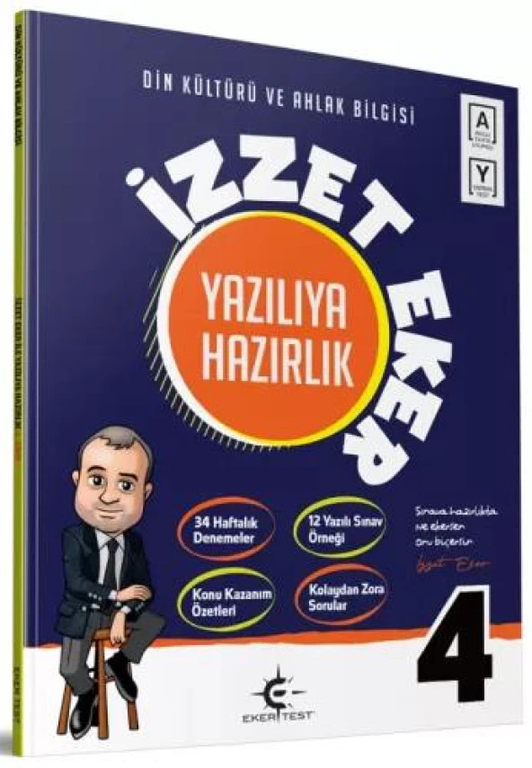 4. Sınıf Din Kültürü ve Ahlak Bilgisi İzzet Eker ile Yazılıya Hazırlık Eker Test Yayınları ürün görseli 1