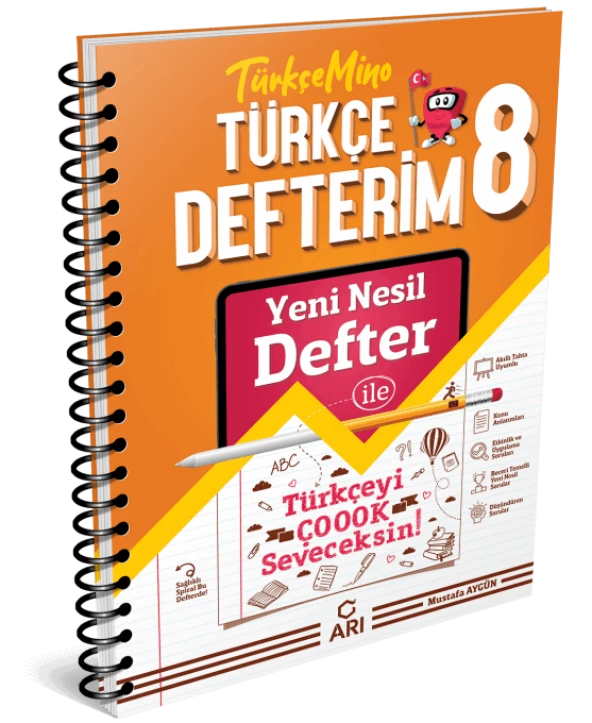8. Sınıf Akıllı Türkçe Defteri Arı Yayıncılık ürün görseli 1