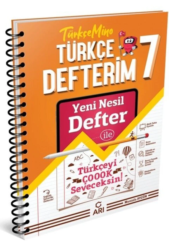 7. Sınıf Türkçe Akıllı Defteri Arı Yayıncılık ürün görseli 1