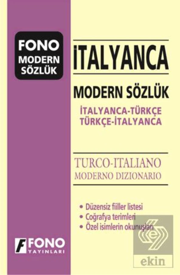 İtalyanca Modern Sözlük (İtalyanca / Türkçe - Türk ürün görseli 1