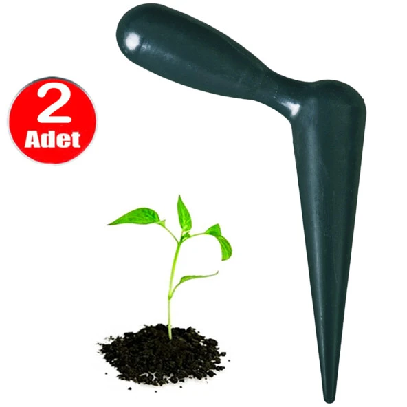 Fide Dikme Toprak Delme Kök Açma Aparatı Plastik Sebze Ekme Bitki Dikici Tohum Dikim Aleti -2 Adet ürün görseli 1