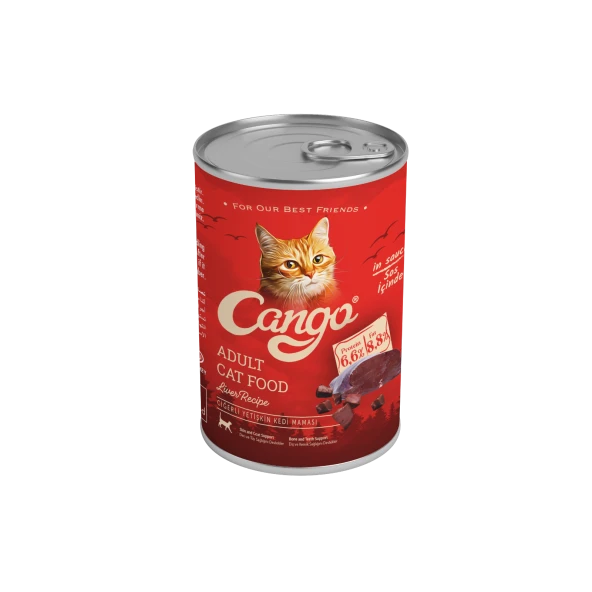 Cango Yetişkin Yaş Kedi Maması Ciğerli 415Gr ürün görseli 1