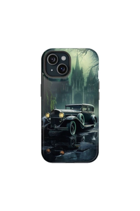 iPhone 12 Pro Max Uyumlu Silikon Kılıf - NOSTALGIE CAR 2 - Resim 2