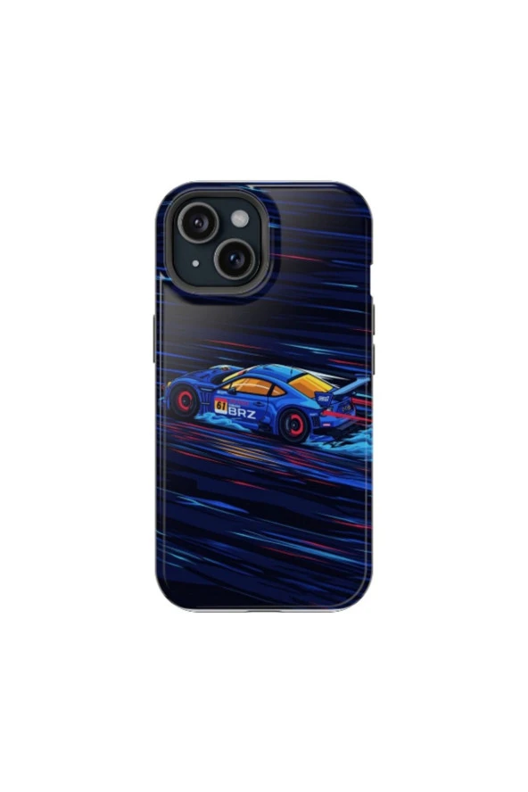 iPhone 13 Mini Uyumlu Silikon Kılıf - RACING CAR - Resim 2
