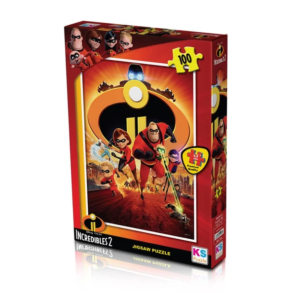 INC714 KS Incredibles / 100 Parça Puzzle ürün görseli 1