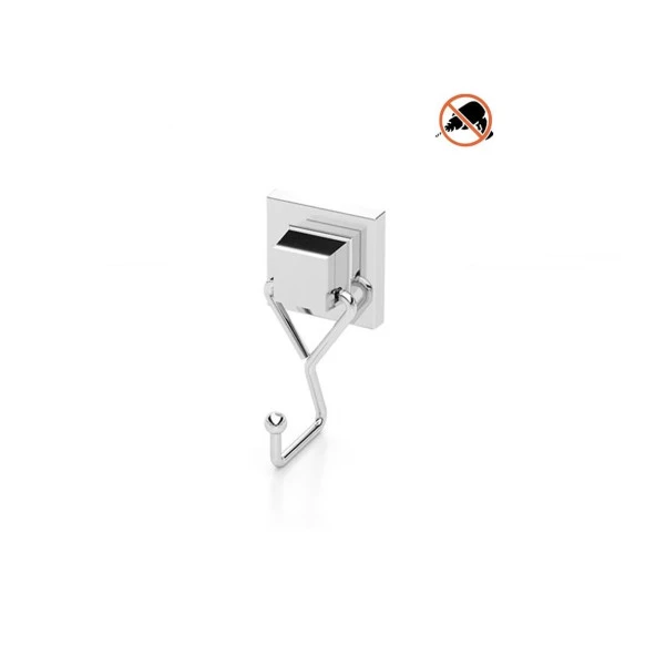 Tekno Tel EF-237 Yapışkanlı Banyo Tekli Askı Bornozluk Krom ürün görseli 1
